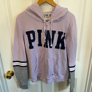 VS PINK Full zip hoodie.  Size Large.